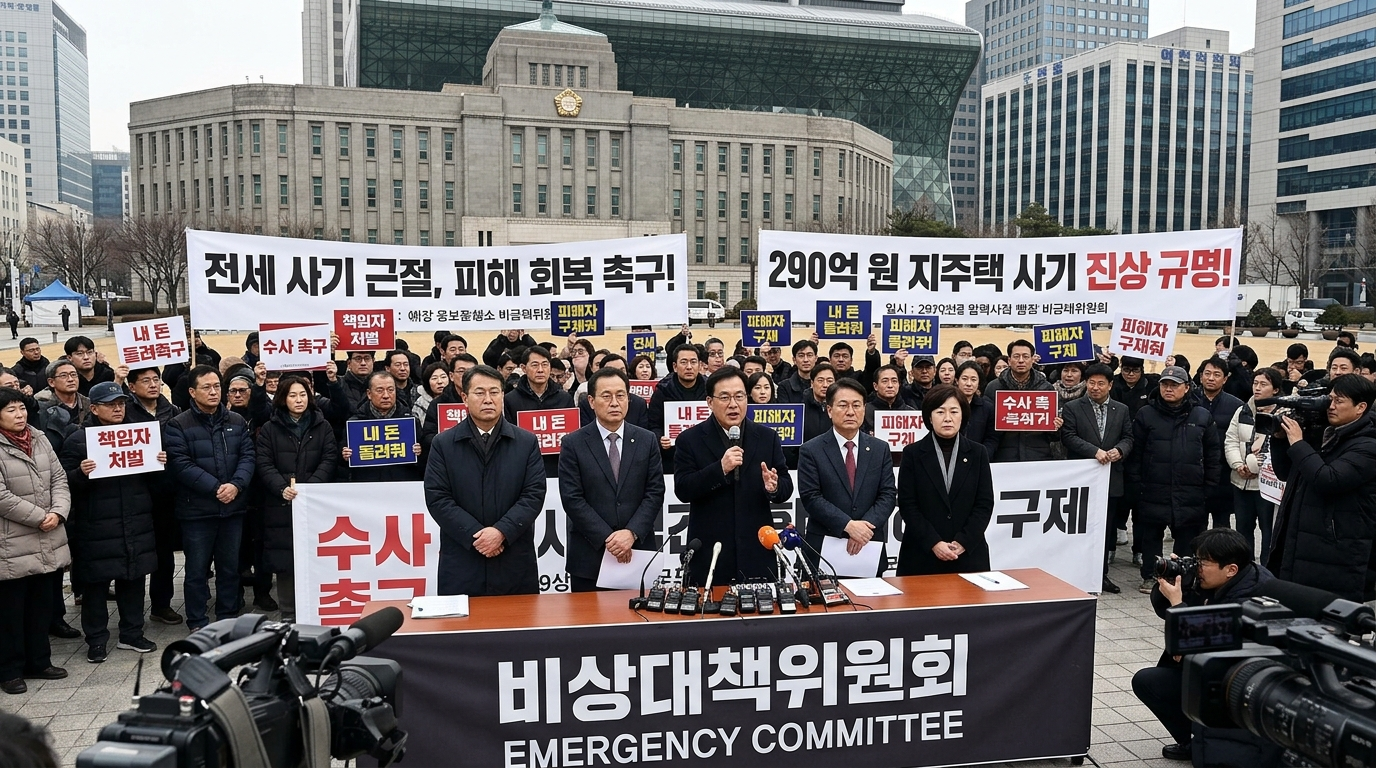 주민 천여 명 보상대책 요구 비상대책위원회 긴급 성명 뉴젠시티 사업 피해자 구제안 시급
